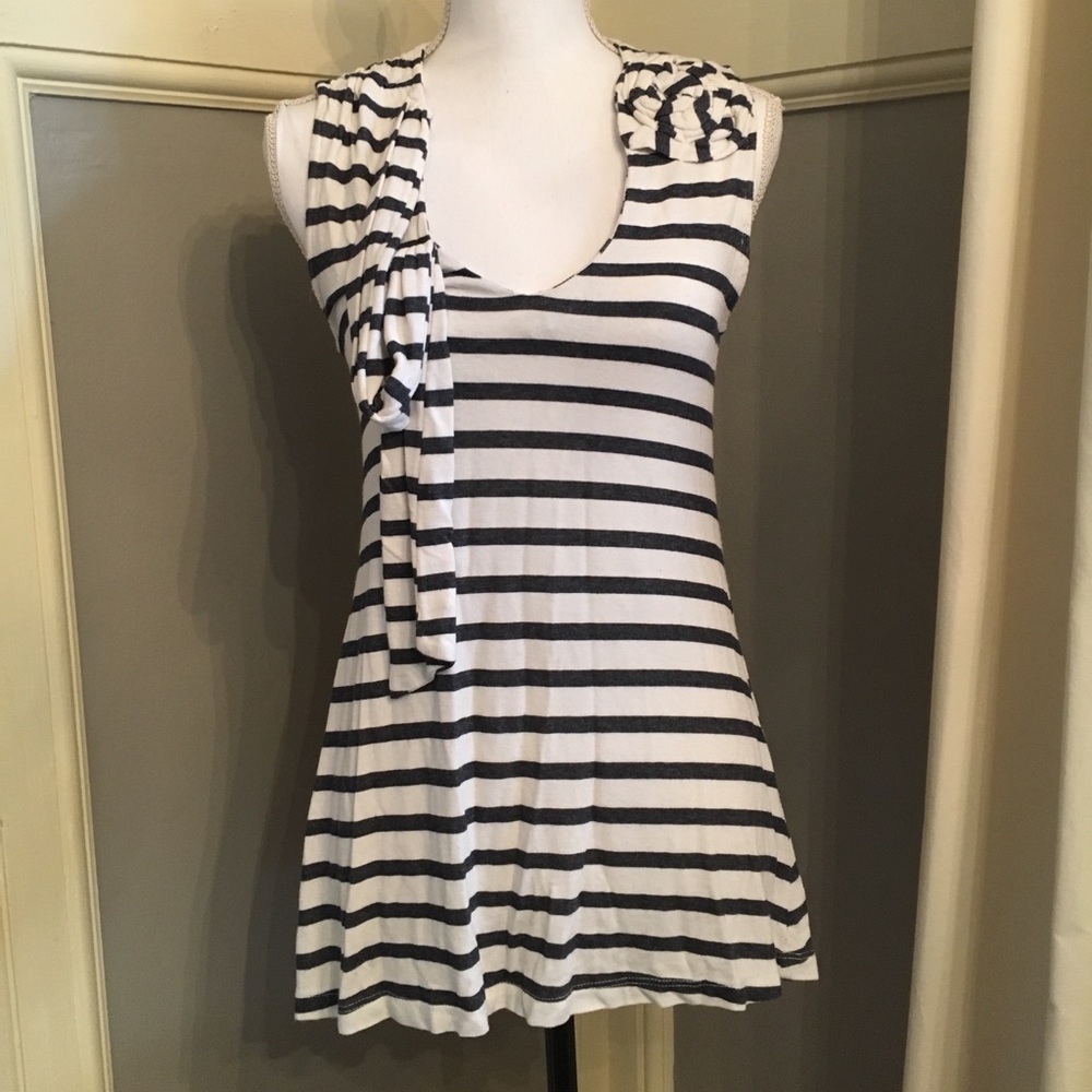 Blue & White Nautical Top